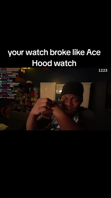 Ace Hood Watch Broke 